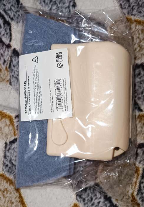 Фотография покупателя товара Щётка для оконных рам и труднодоступных мест, 2 насадки в комплекте - Фото 1