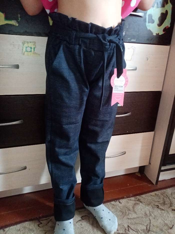 Фотография покупателя товара Школьные брюки для девочки, цвет серый, рост 152 см - Фото 3