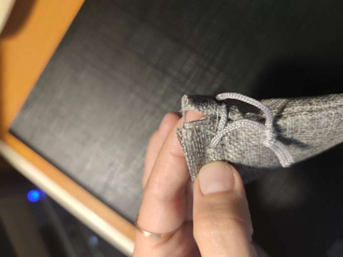 Фотография покупателя товара Холщовый мешочек для украшений, подарков и трав, текстиль «Эко», серый, 7×9 см - Фото 20