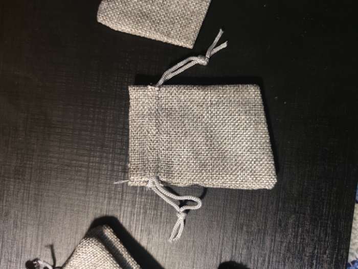 Фотография покупателя товара Холщовый мешочек для украшений, подарков и трав, текстиль «Эко», серый, 7×9 см - Фото 17