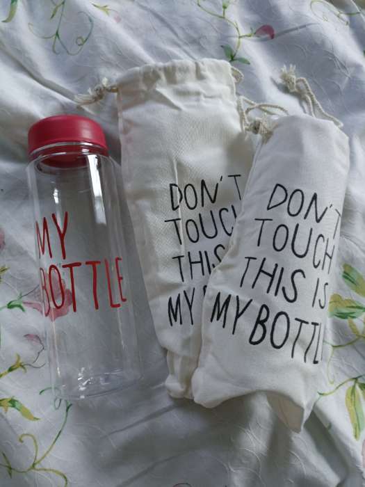 Фотография покупателя товара Бутылка для воды My bottle, 500 мл, 19×6 см, мешок в комплекте, МИКС - Фото 1