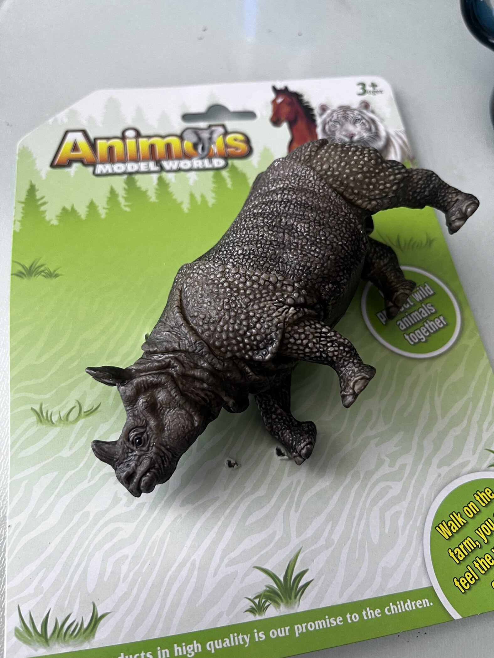 Фотография покупателя товара Фигурка животного «Носорог» - Фото 1