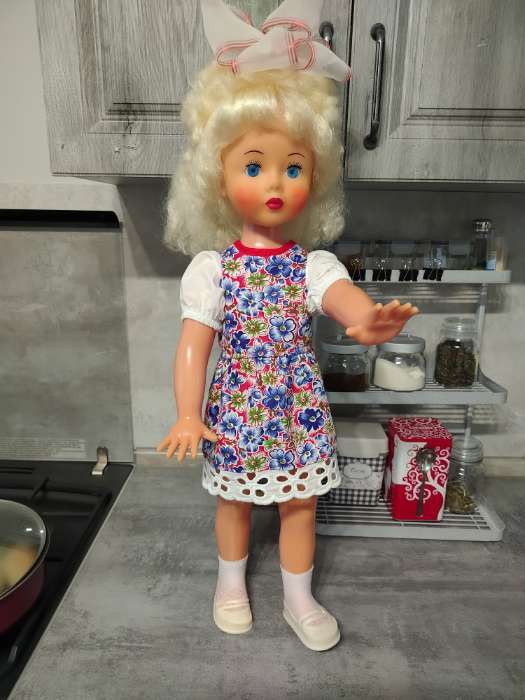 Фотография покупателя товара Гольфы ажурные для куклы, цвет белый - Фото 4