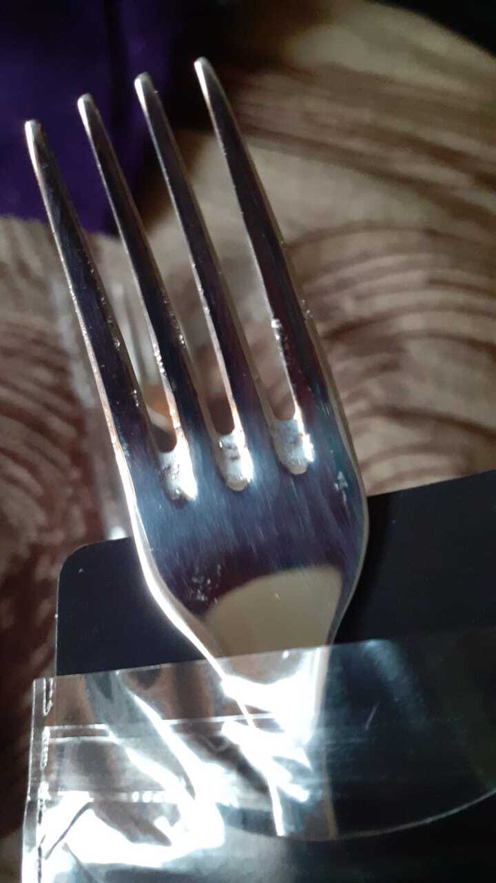 Фотография покупателя товара Вилка десертная Magistro «Эми», длина 15.5 см, нержавеющая сталь, серебристая - Фото 2