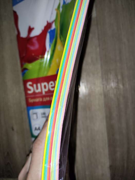 Фотография покупателя товара Бумага цветная А4, 100 листов Calligrata Mix, 10 цветов, тонированная в массе, 80 г/м² - Фото 1