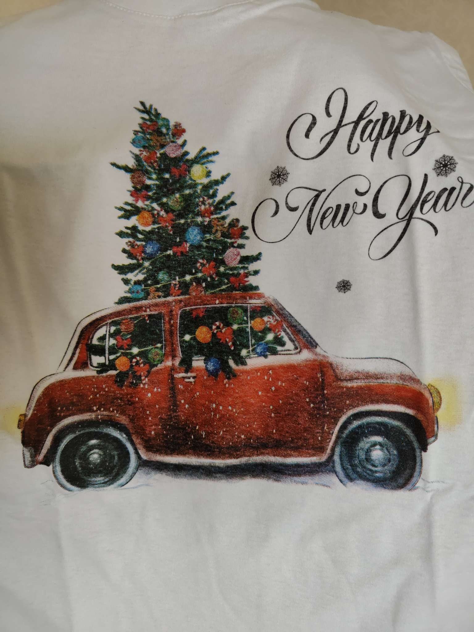 Фотография покупателя товара Пижама новогодняя женская (футболка, брюки) Tusi, белая, красная клетка, размер 44 - Фото 2