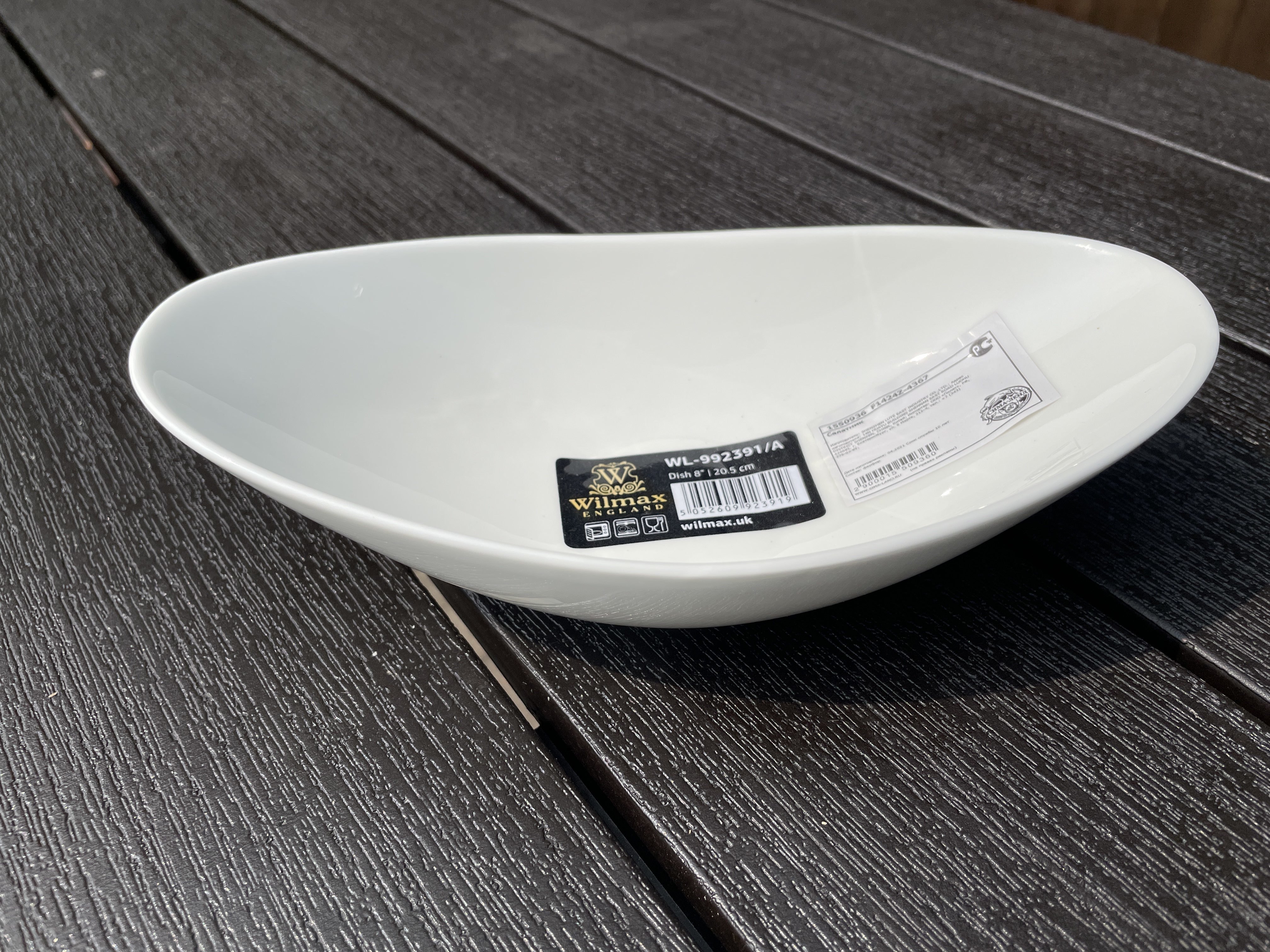 Фотография покупателя товара Салатник фарфоровый Wilmax Olivia, 20,5×11,5 см, цвет белый - Фото 1