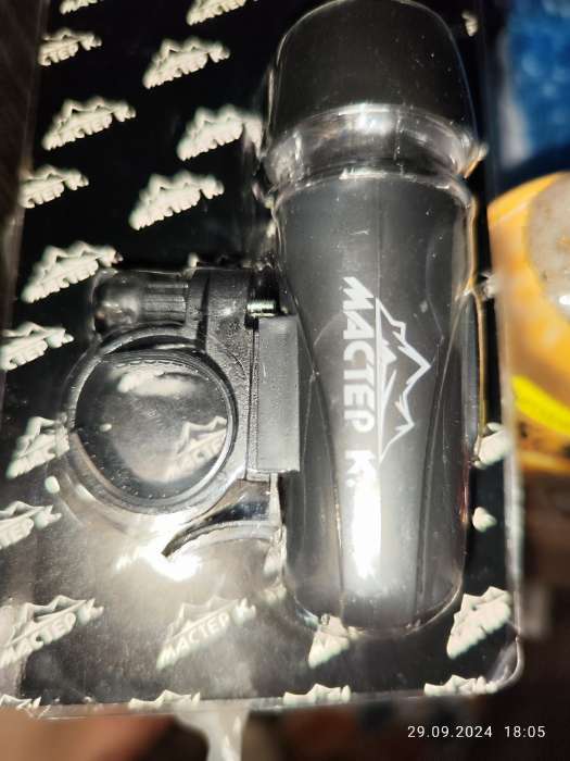 Фотография покупателя товара Фонарь велосипедный передний «Мастер К», водонепроницаемый, 5 диодов, 3 режима, 4ААА - Фото 1