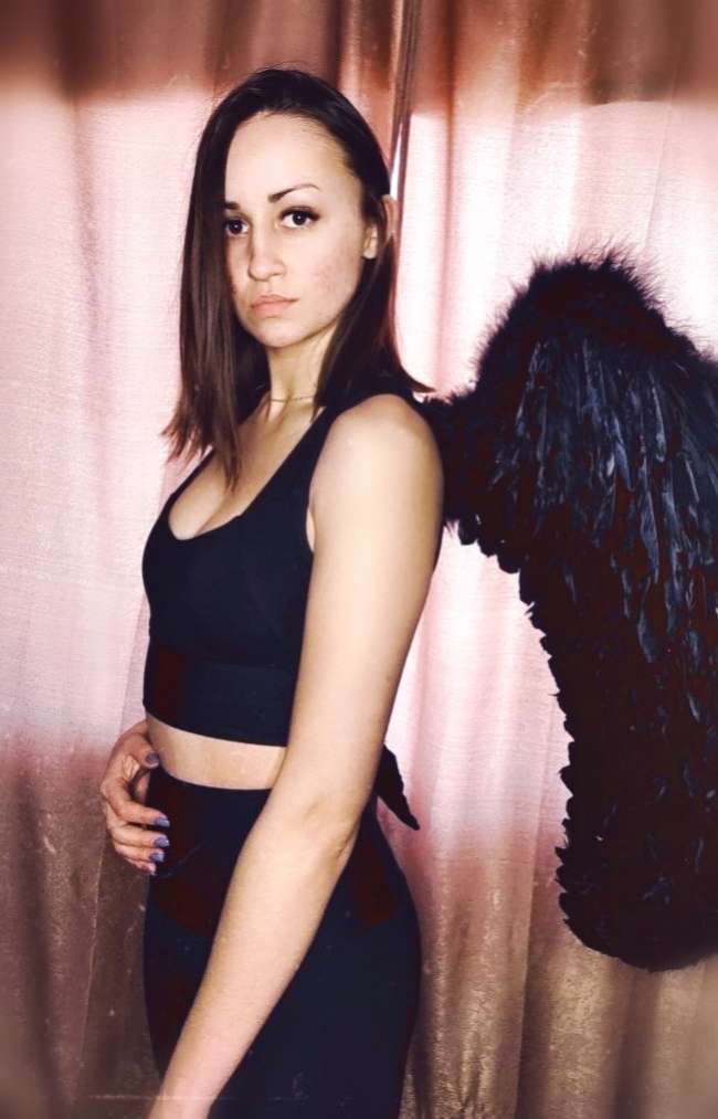Фотография покупателя товара Крылья ангела, на резинке, цвет чёрный - Фото 2