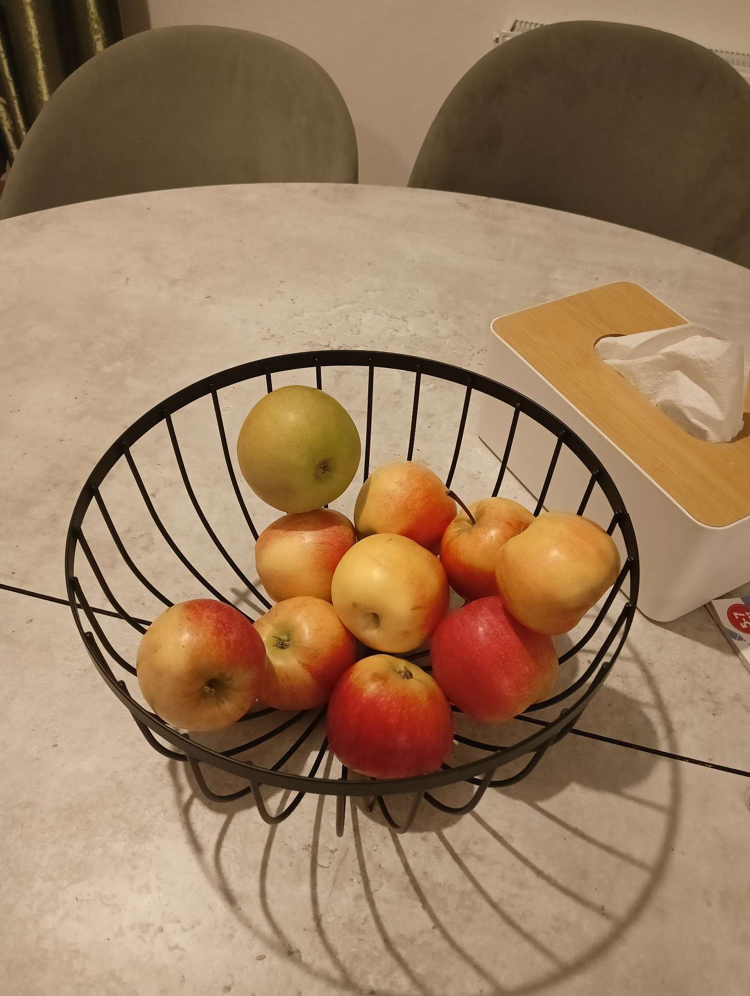 Фотография покупателя товара Фруктовница Доляна, 25×25×13.5 см, чёрная - Фото 1