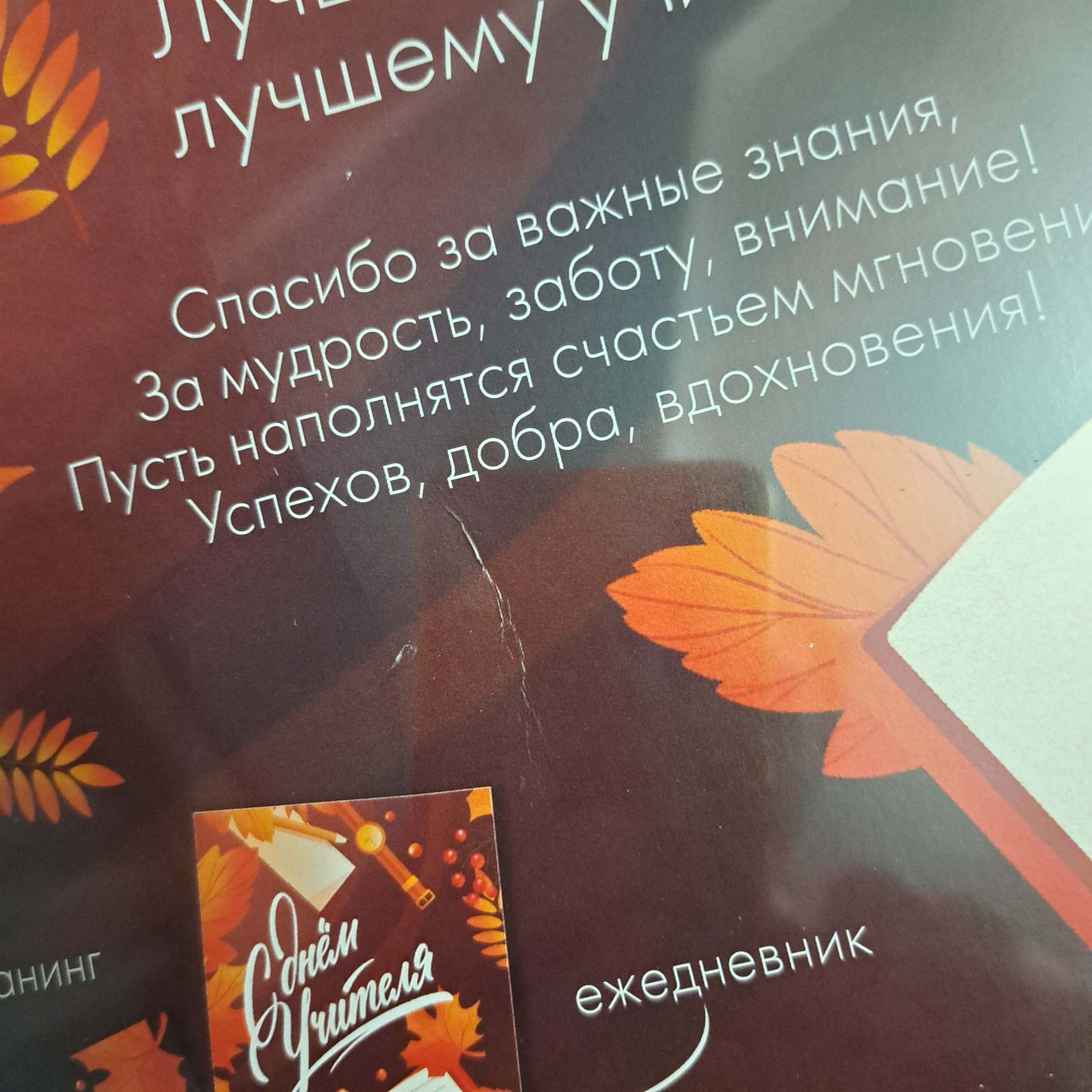 Фотография покупателя товара Подарочный набор, ежедневник А5, 80 л., планер 50 л., «С днём учителя» - Фото 4