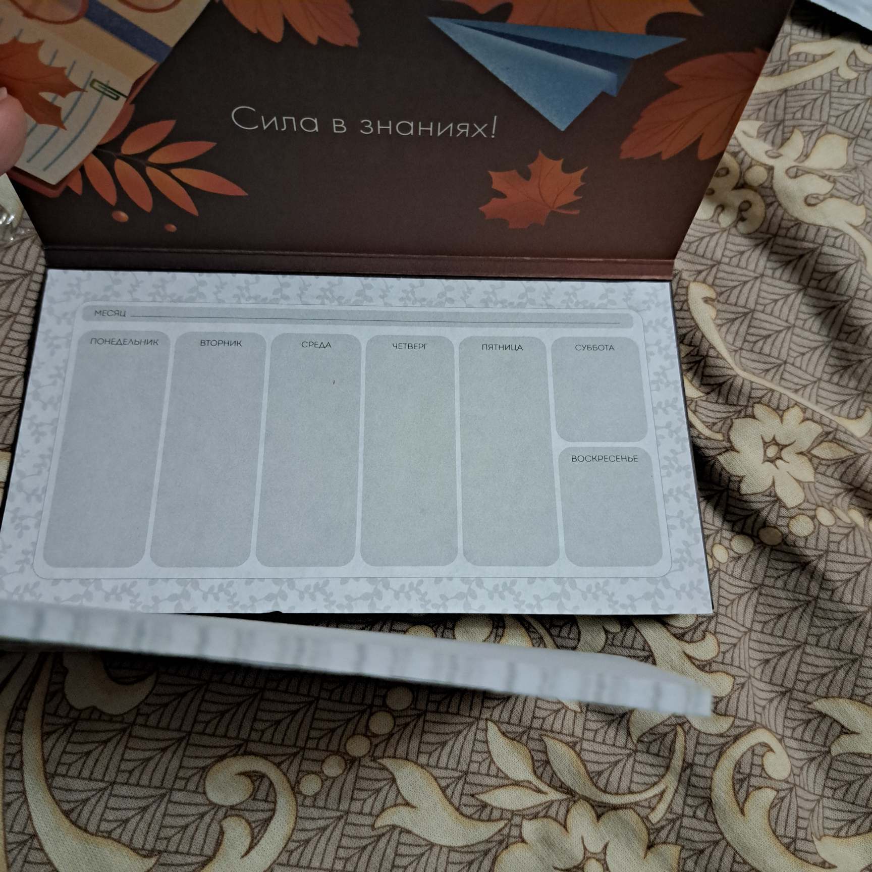 Фотография покупателя товара Подарочный набор, ежедневник А5, 80 л., планер 50 л., «С днём учителя» - Фото 5