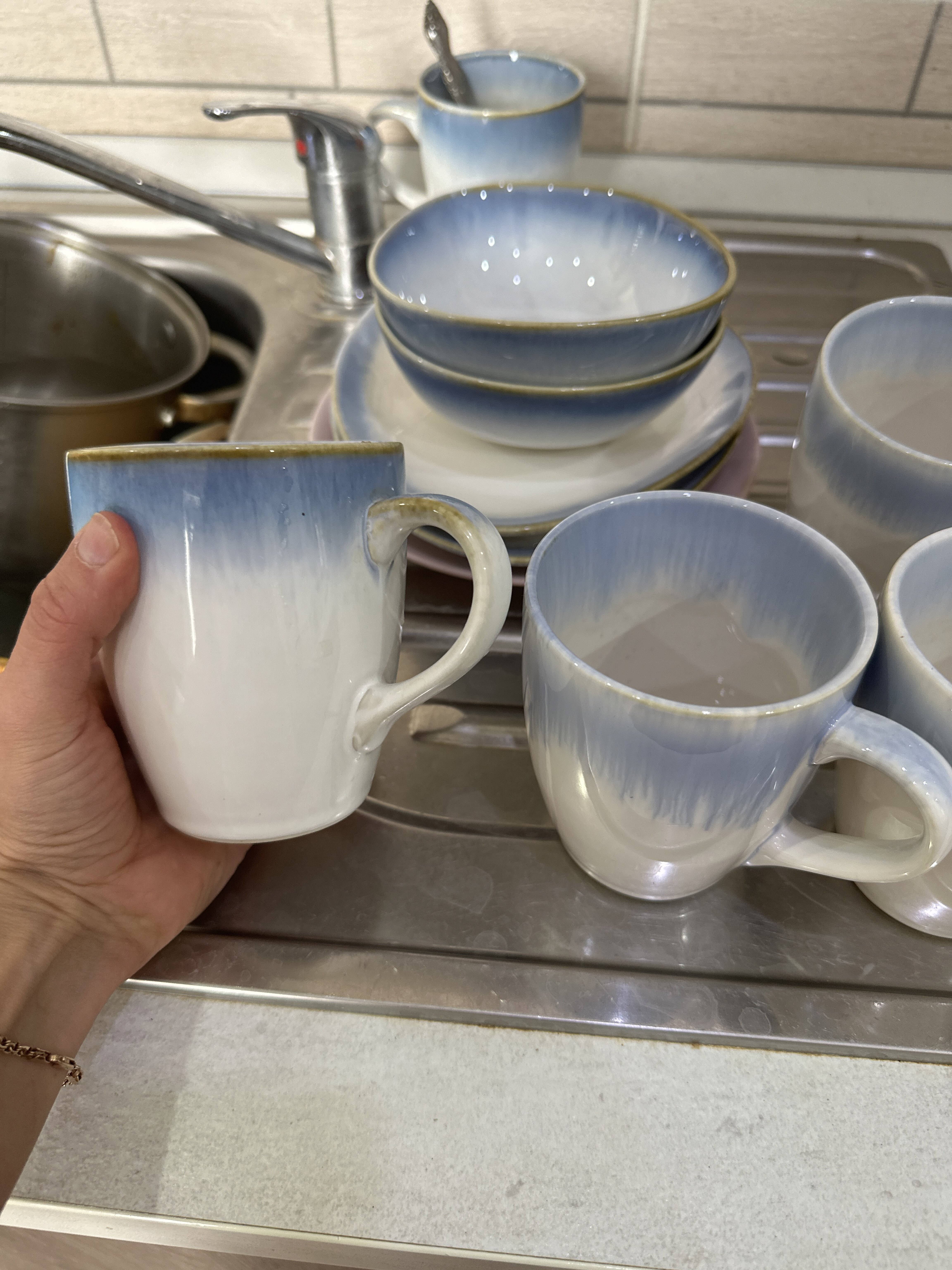 Фотография покупателя товара Кружка Magistro «Пэвэти», 350 мл, фарфор, белая, голубая - Фото 9