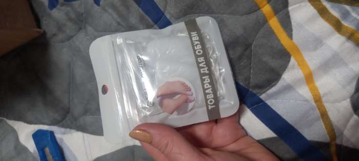 Фотография покупателя товара Напальчники для больших пальцев ног, силиконовые, 5.5×3.5×1 см, пара, белые - Фото 1