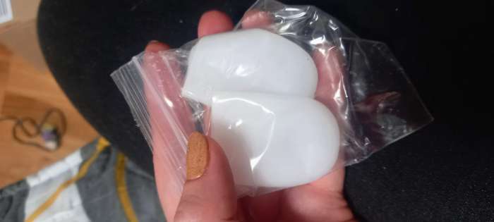 Фотография покупателя товара Напальчники для больших пальцев ног, силиконовые, 5.5×3.5×1 см, пара, белые - Фото 5