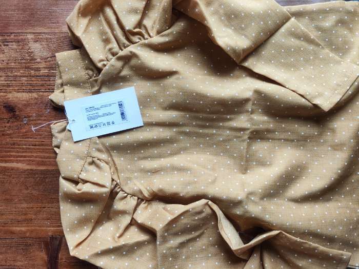 Фотография покупателя товара Платье детское MINAKU: Cotton collection цвет горчица, рост 104 - Фото 2