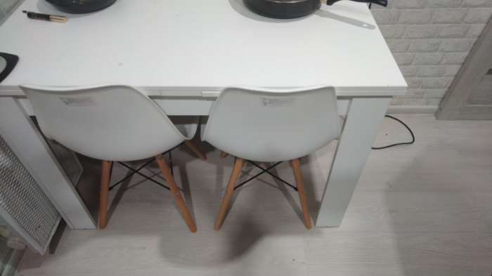 Фотография покупателя товара Стул Eames HYH – A304, с деревянными ножками, с спинкой, цвет белый - Фото 9