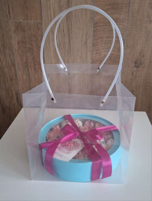 Фотография покупателя товара Пакет подарочный с квадратным дном, прозрачный, 31×30×31 см - Фото 11