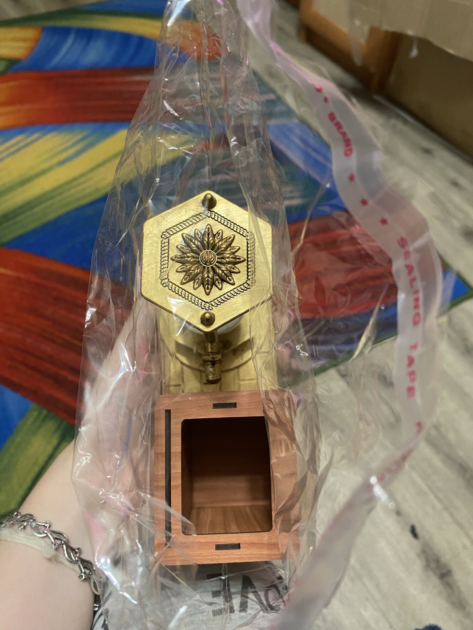 Фотография покупателя товара Часы песочные «Селин», сувенирные, органайзер для канцелярии, 15.5×6.4×12 см - Фото 1