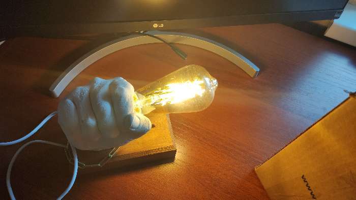 Фотография покупателя товара Лампа светодиодная REV LED FILAMENT VINTAGE, ST64, E27, 7 Вт, 2700 K, теплый свет - Фото 1
