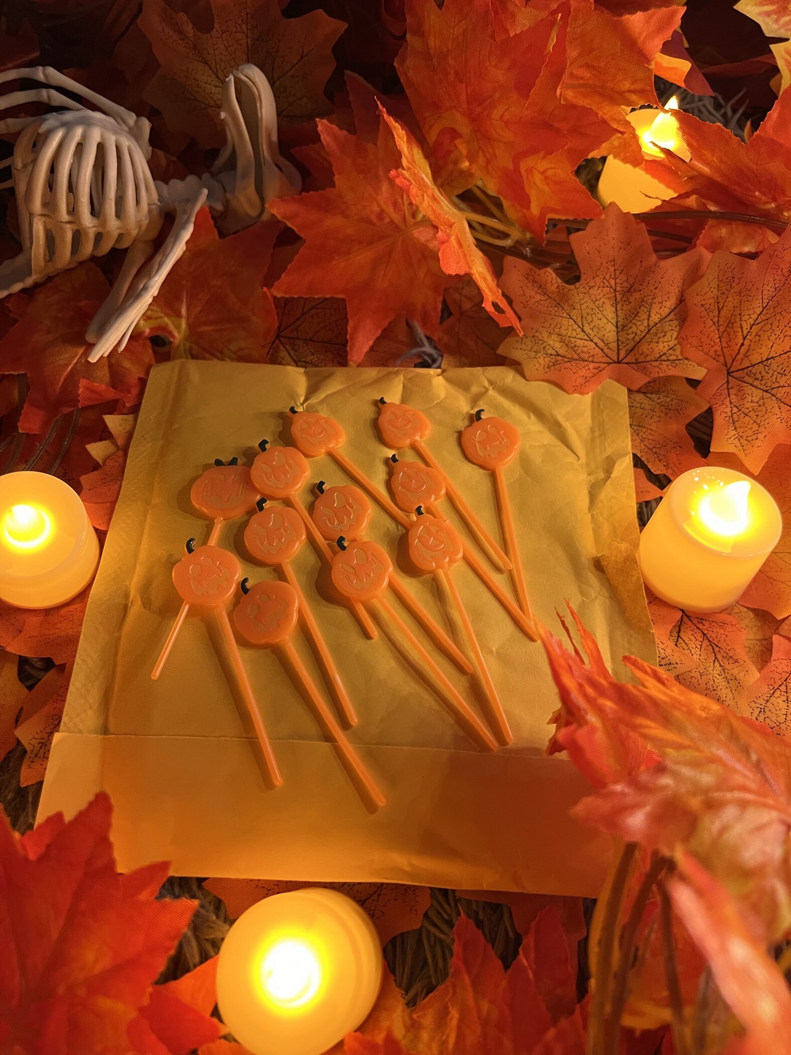 Фотография покупателя товара Шпажки для канапе «Тыква», в наборе 12 шт., жёлтая - Фото 2