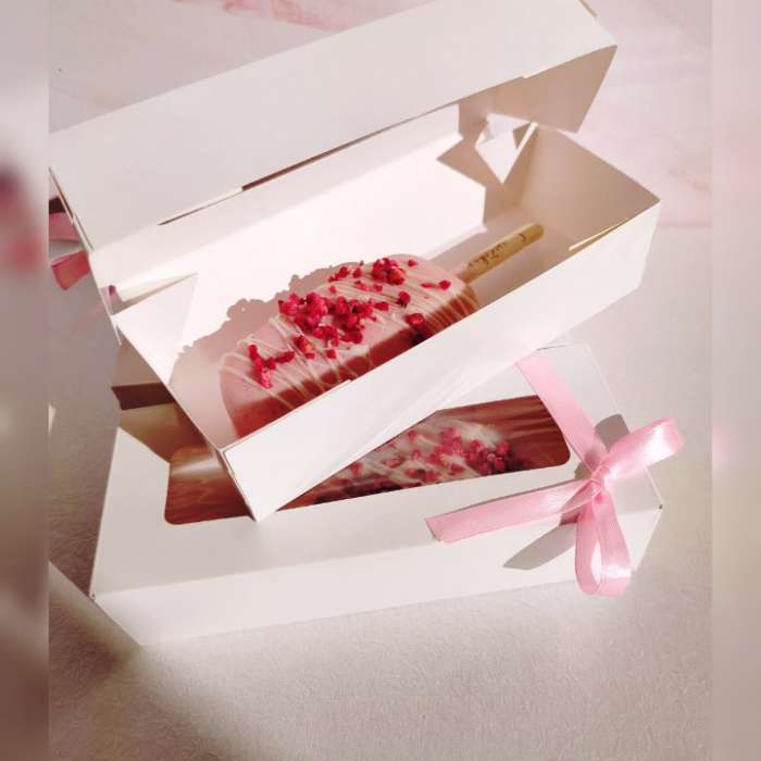 Фотография покупателя товара Коробка складная, с окном крафт, 20×20×4 см - Фото 22