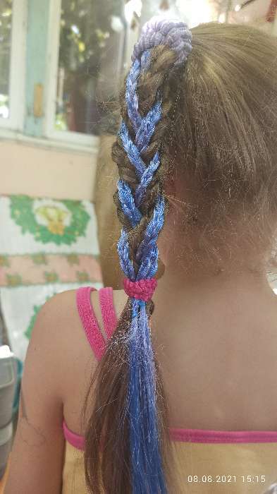 Фотография покупателя товара Косички для волос на резинке, голубой, WINX
