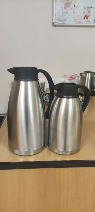 Фотография покупателя товара Термос-кофейник TAKE IT EASY, 2 л, сохраняет тепло до 24 ч, нержавеющая сталь, цвет хром - Фото 1