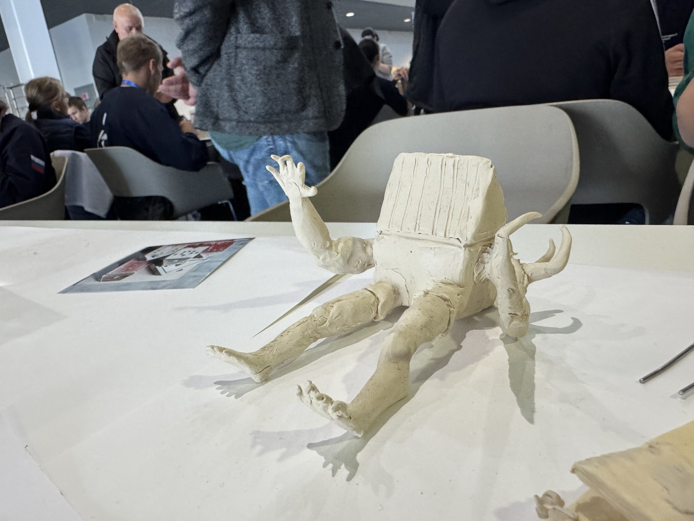 Фотография покупателя товара Пластилин скульптурный ARTLAVKA, белый, мягкий, 500 г - Фото 2