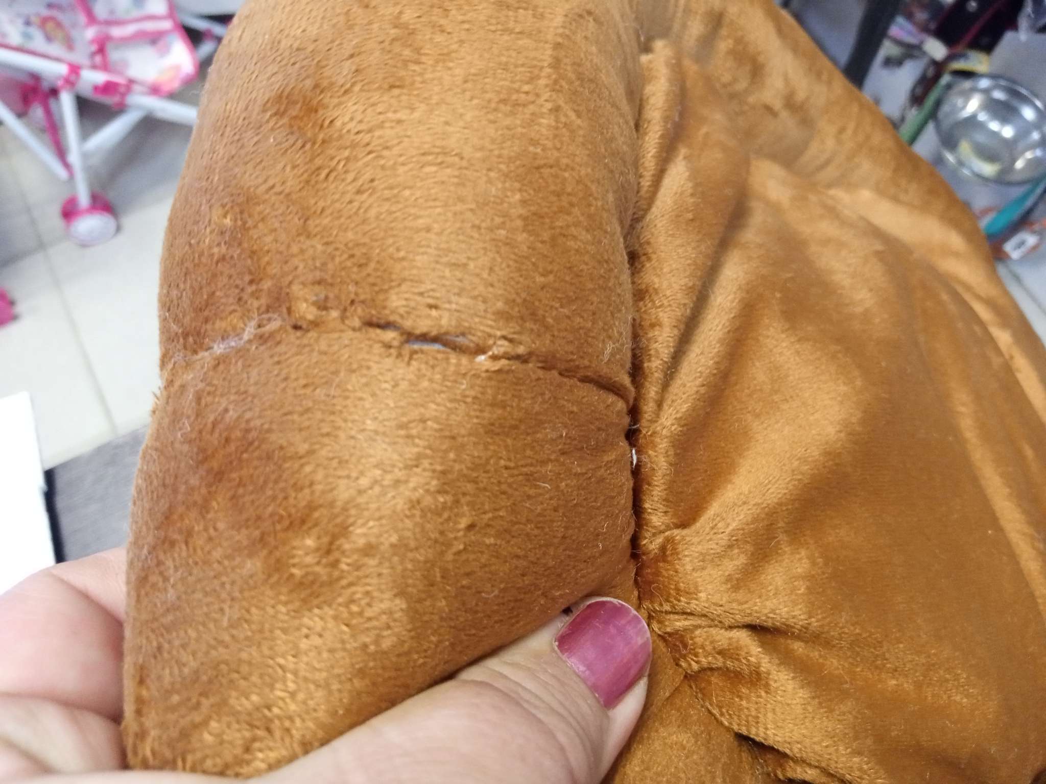 Фотография покупателя товара Лежанка с косточкой, 45х35х11 см, коричневая - Фото 7