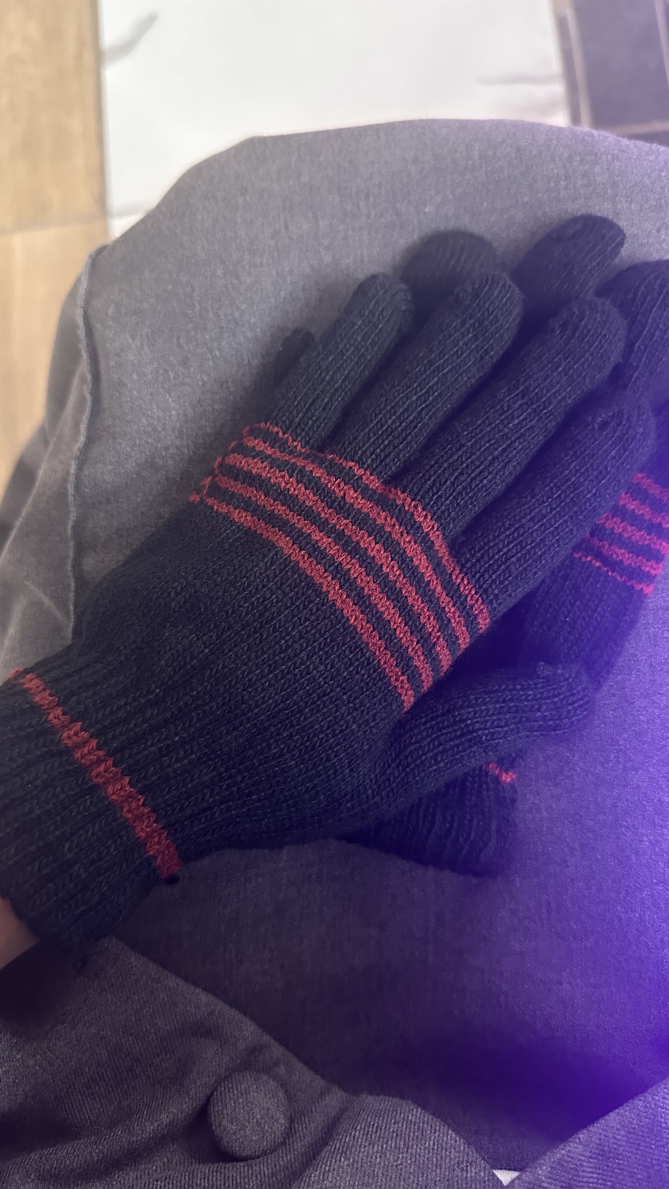 Фотография покупателя товара Перчатки мужские, чёрные, размер 11 - Фото 1