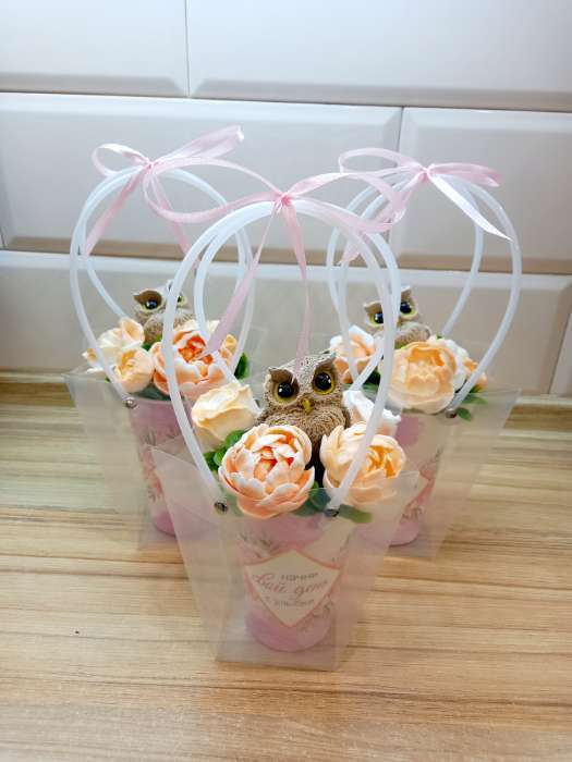 Фотография покупателя товара Сумка для цветов прозрачная влагостойкая, 17.5×10-10×10-20 см - Фото 3