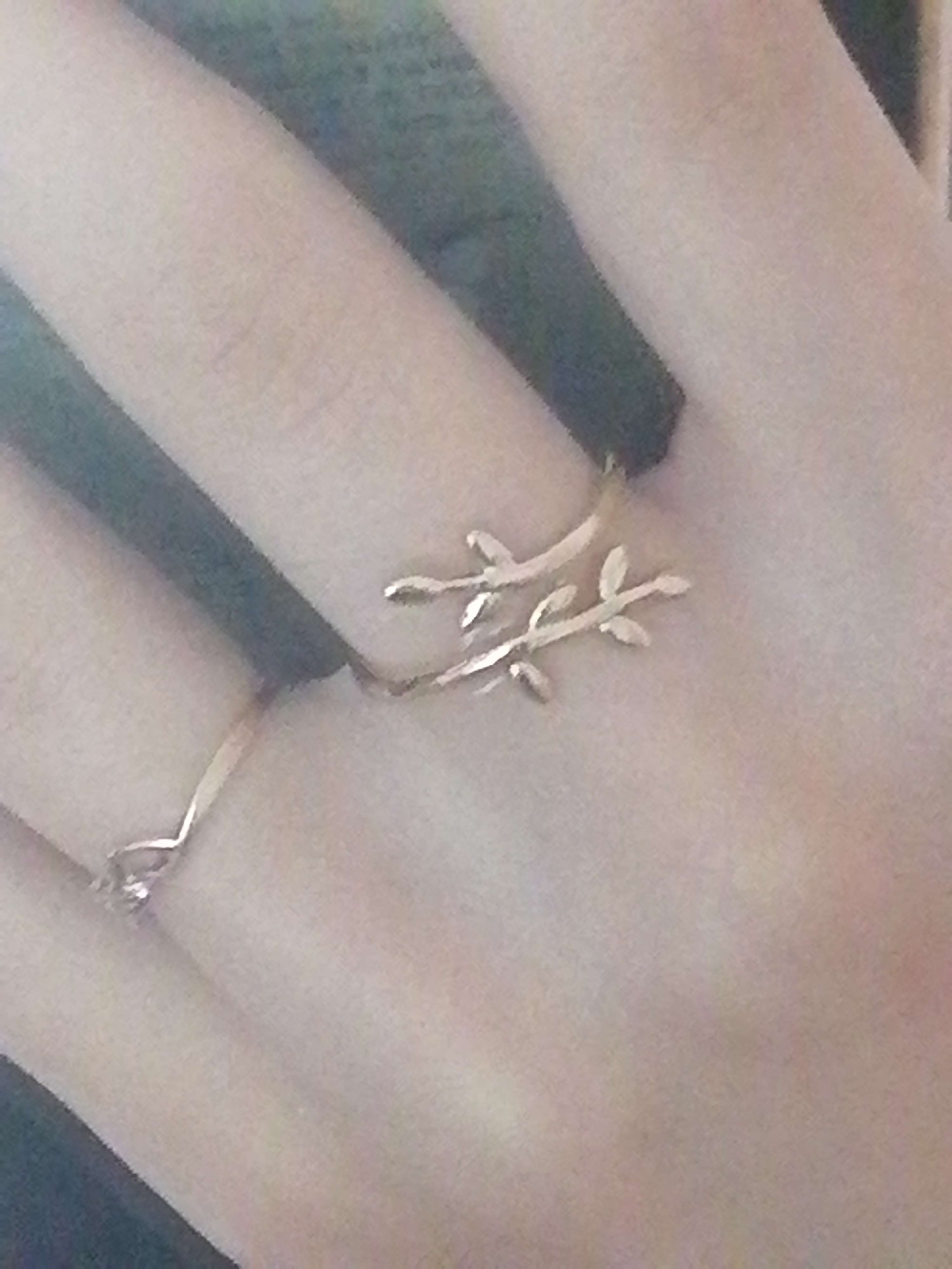 Фотография покупателя товара Кольцо безразмерное «Ветви», цвет серебро - Фото 6