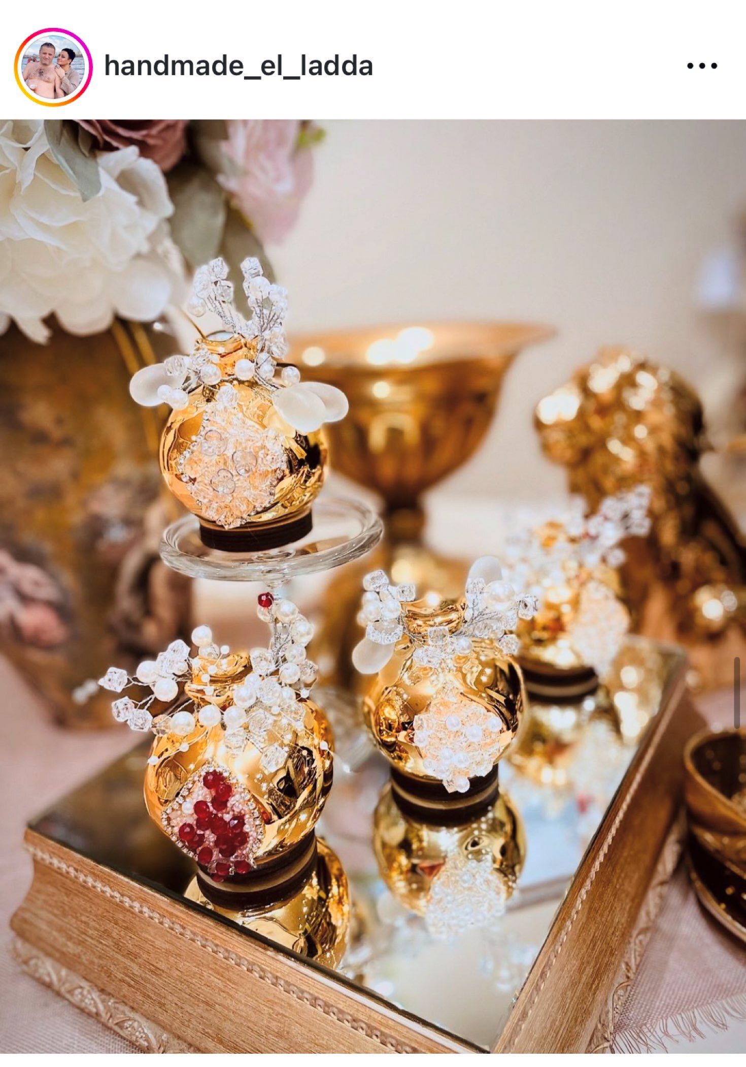 Фотография покупателя товара Фигурка керамика «Гранат с зёрнами», под золото, 7×6.5×6.5 см - Фото 5