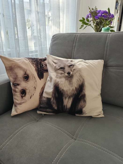 Фотография покупателя товара Наволочка декоративная Этель «Лиса» 40×40 см, велюр - Фото 2