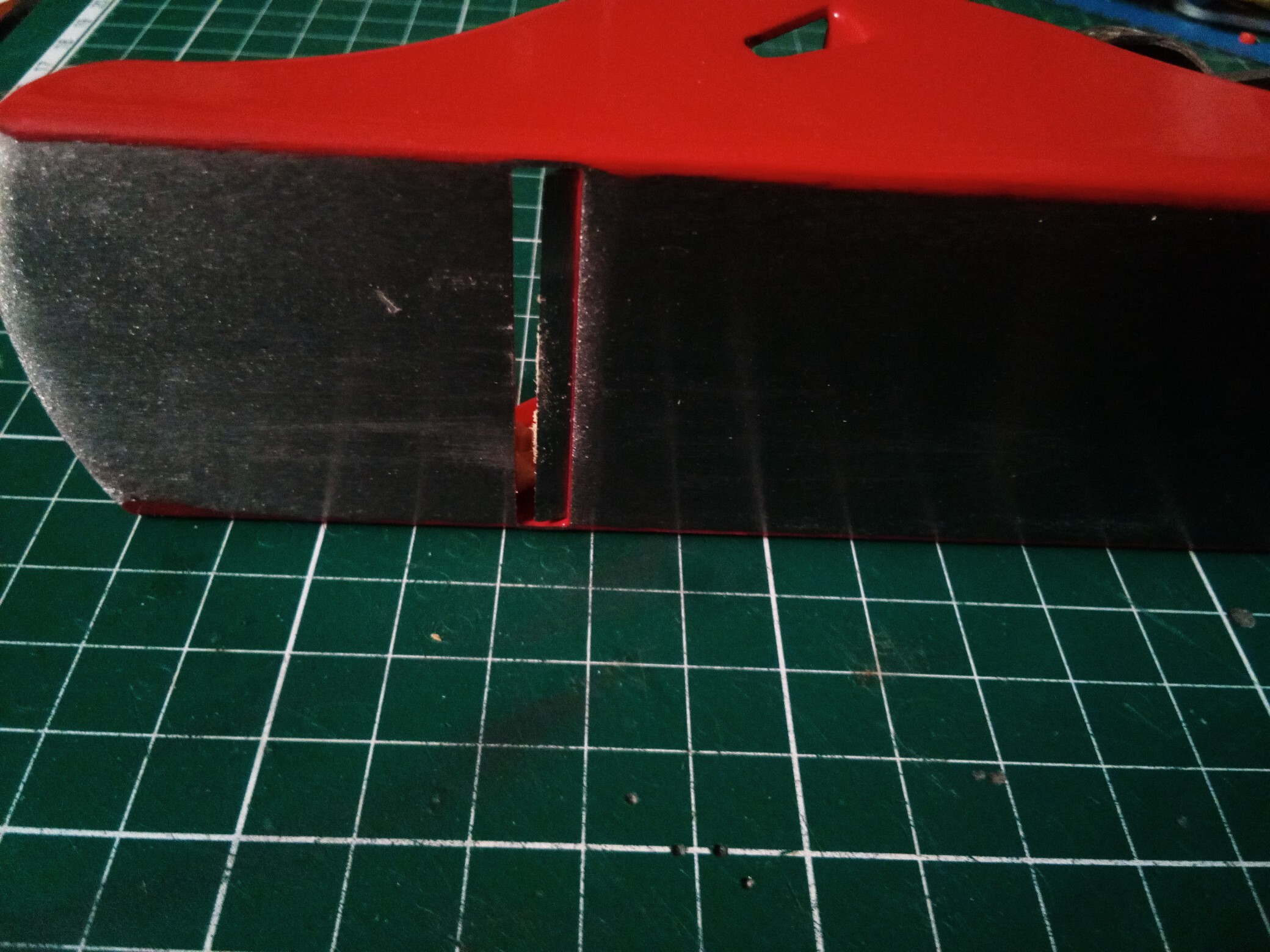 Фотография покупателя товара Рубанок металлический ТУНДРА, малогабаритный, 160×42 мм - Фото 4