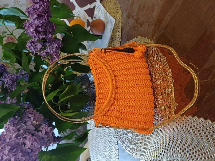 Фотография покупателя товара Ручки для сумки «Круг», металлические, d=15 см, 2 шт., цвет золотой - Фото 3