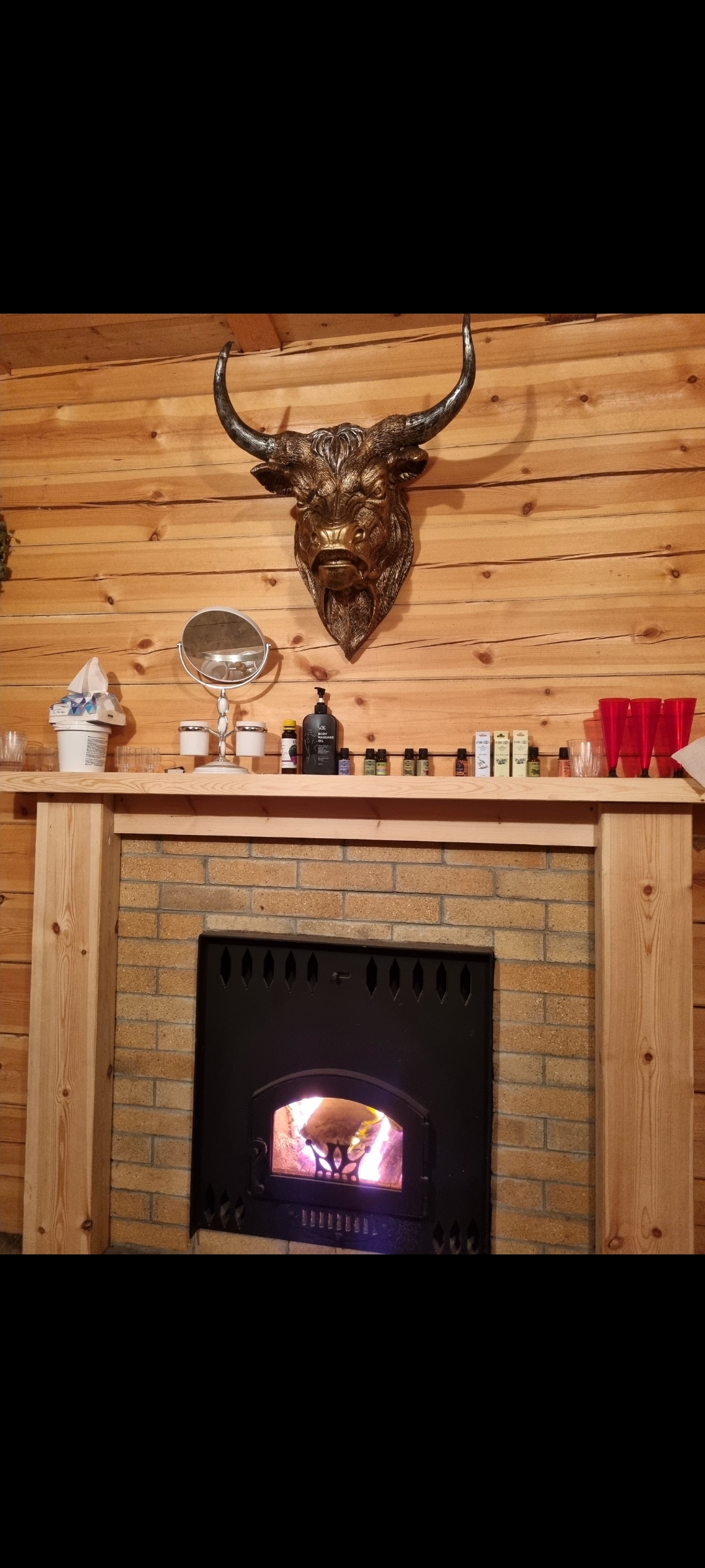 Фотография покупателя товара Настенный декор, панно «Голова быка», 51×55×38 см - Фото 1