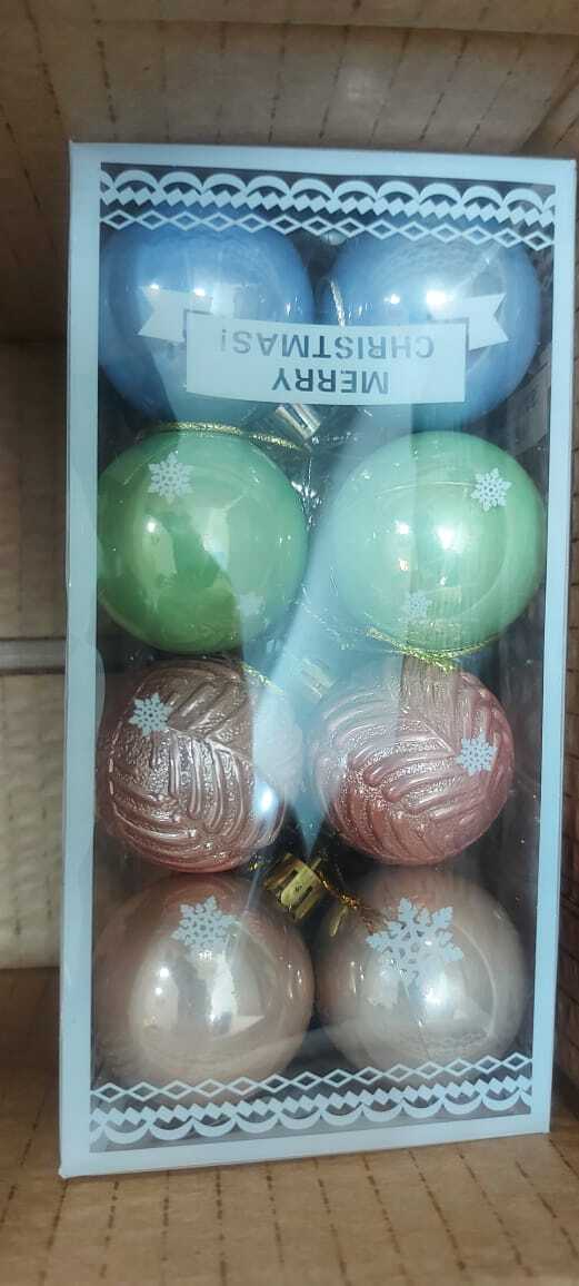Фотография покупателя товара Ёлочные игрушки «Астрид листочки», шары новогодние, d=4 см, набор 16 шт., МИКС - Фото 2