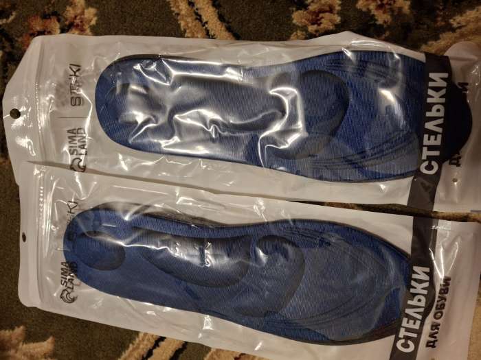 Фотография покупателя товара Стельки для обуви, универсальные, амортизирующие, р-р RU до 40 (р-р Пр-ля до 40), 26 см, пара, МИКС - Фото 6