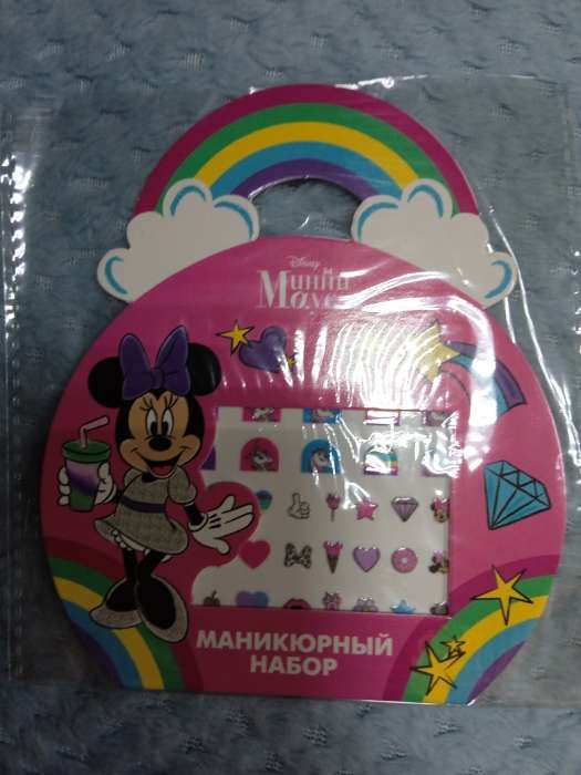 Фотография покупателя товара Наклейки для ногтей детские, Минни маус - Фото 1