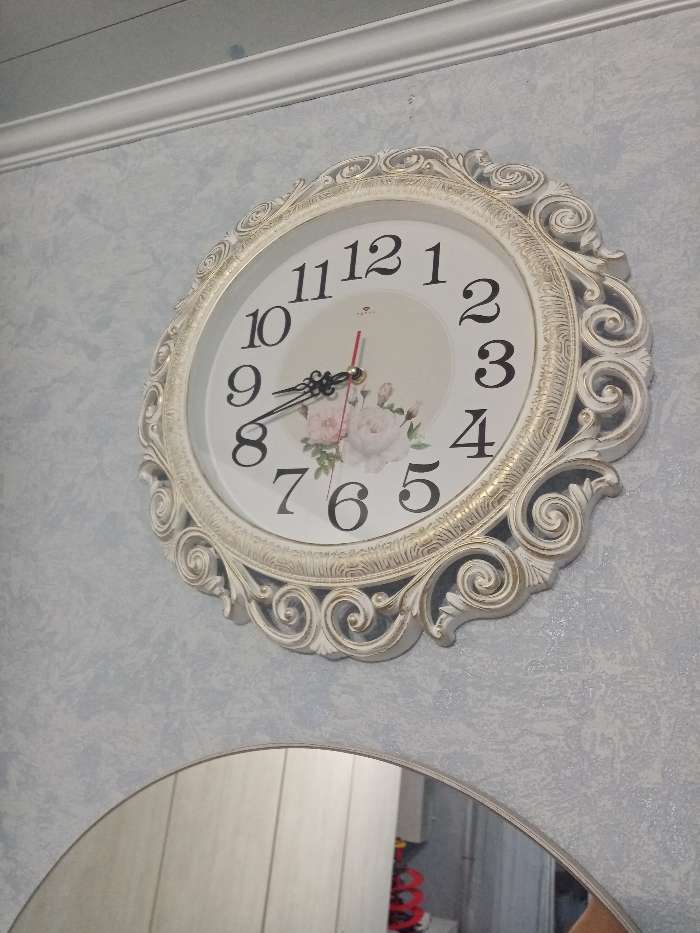 Фотография покупателя товара Часы настенные, интерьерные, "Хостон", бесшумные, d-40.5 см, циферблат 26 см - Фото 22