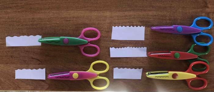 Фотография покупателя товара Ножницы рельефные "Цветик" (набор 5 шт) 13 см МИКС - Фото 1