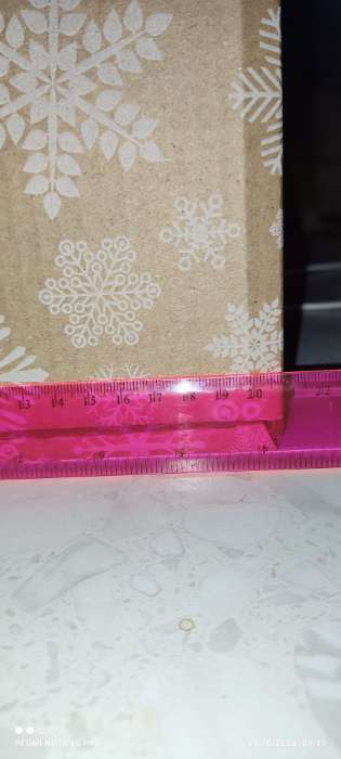 Фотография покупателя товара Коробка новогодняя складная «С Новым годом», белый, 27×21×9 см - Фото 4