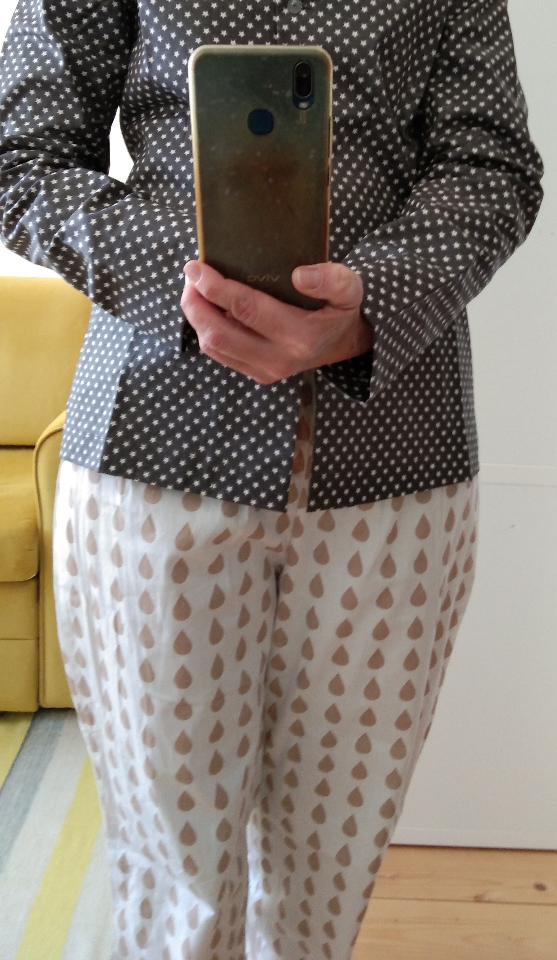 Фотография покупателя товара Брюки домашние женские KAFTAN Drops, размер 48-50, белые - Фото 1