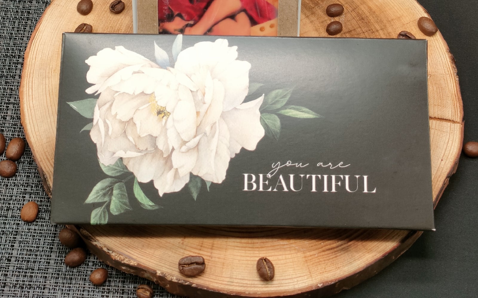 Фотография покупателя товара Коробка для шоколада, кондитерская упаковка, You are Beautiful, 17,3 х 8,8 х 1,5 см - Фото 1