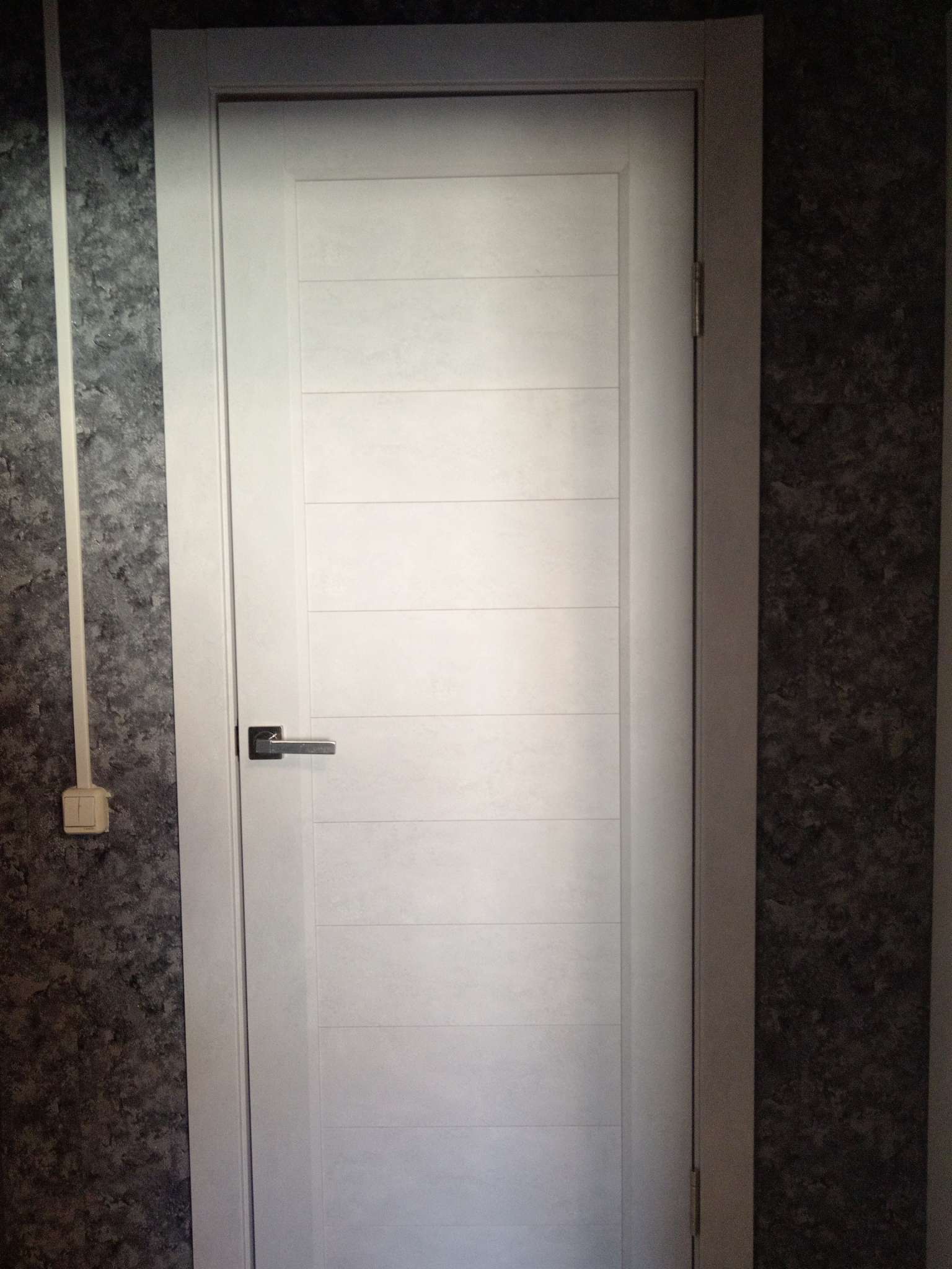 Фотография покупателя товара Комплект межкомнатной двери «Н-1/07» глухой, 2000×700 мм, цвет бетон снежный - Фото 1