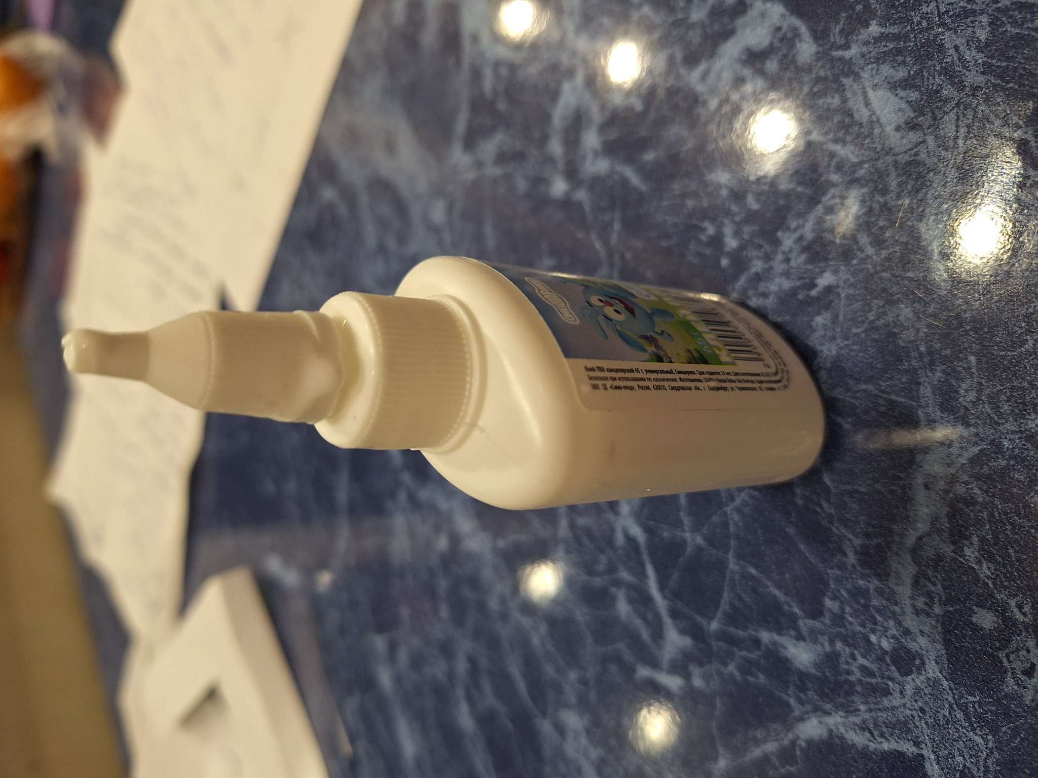 Фотография покупателя товара УЦЕНКА Клей ПВА 65 г, «Смешарики» - Фото 10