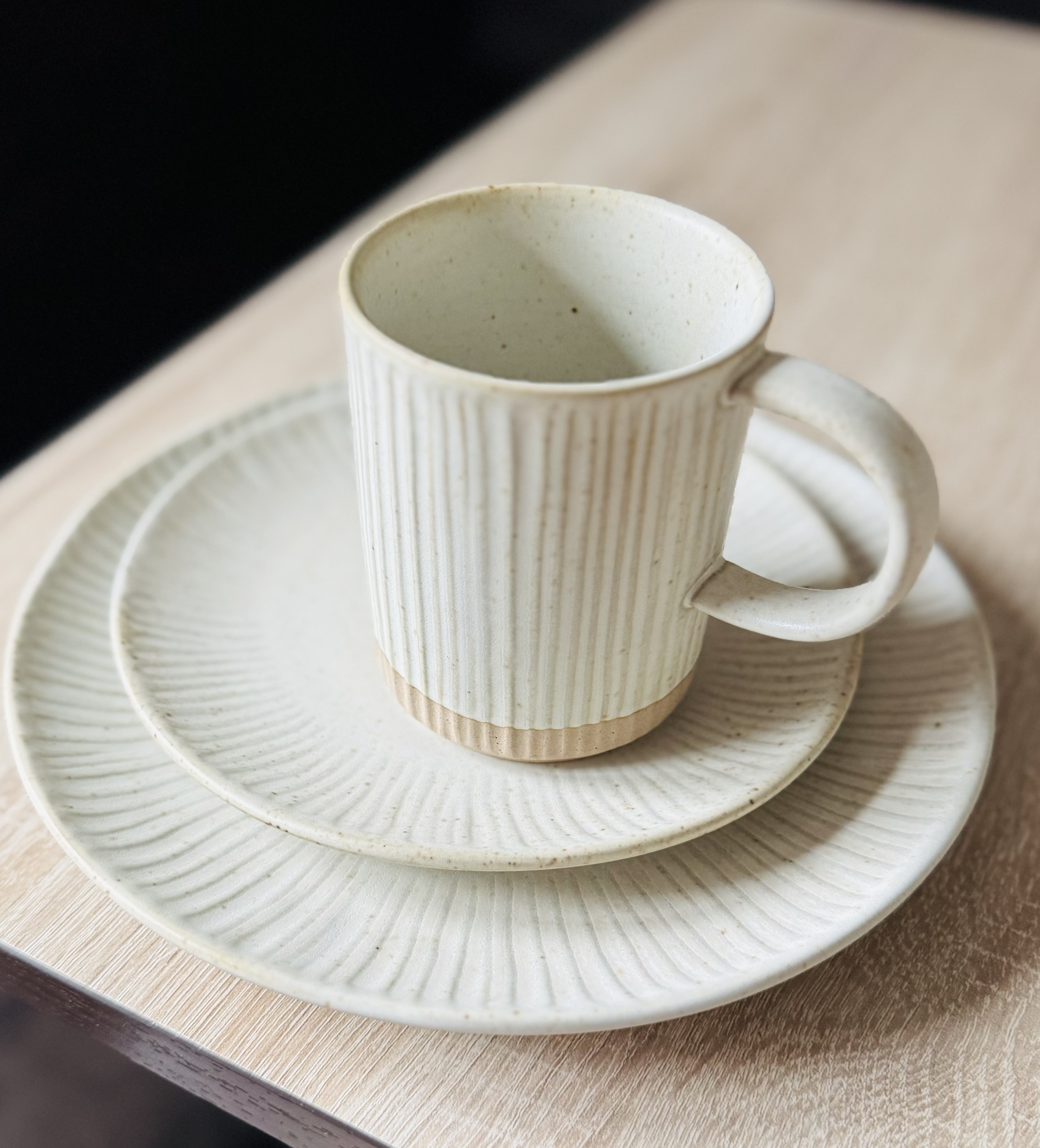 Фотография покупателя товара Набор кружек керамических SL Home «Виенто», 350 мл, цвет бежевый - Фото 1