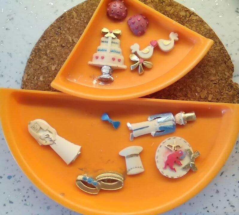 Фотография покупателя товара Молд для заливки «Свадебная атрибутика», силикон, 13 ячеек, 15.5×6×0.9 см, розовый - Фото 4